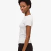 Camiseta de punto elástico orgánica - Mezcla de colores nieve