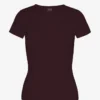 Camiseta de punto elástico orgánica - Rojo sangre