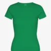 Camiseta de punto elástico orgánica - Verde Kelly