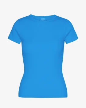 Camiseta de punto orgánica - Azul Pacífico