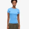 Camiseta de punto orgánica - Azul Pacífico