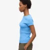 Camiseta de punto orgánica - Azul Pacífico