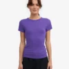 Camiseta de punto orgánica - Violeta ultra