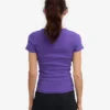 Camiseta de punto orgánica - Violeta ultra