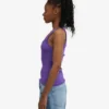 Camiseta de tirantes de punto acanalado orgánica para mujer - Ultravioleta