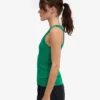 Camiseta de tirantes de punto acanalado orgánica para mujer - Verde Kelly