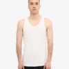 Camiseta de tirantes de punto elástico orgánica - Blanco óptico