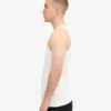 Camiseta de tirantes de punto elástico orgánica - Blanco óptico