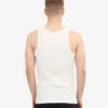 Camiseta de tirantes de punto elástico orgánica - Blanco óptico