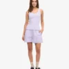 Camiseta de tirantes de punto elástico orgánica para mujer - Lavanda suave