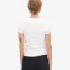 Camiseta orgánica de canalé - Blanco óptico