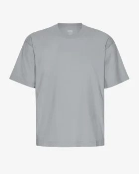 Camiseta orgánica de corte holgado - Azul acero