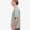 Camiseta orgánica de corte holgado - Azul acero