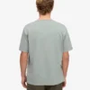 Camiseta orgánica de corte holgado - Azul acero