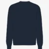 Camiseta orgánica de manga larga oversize - Azul marino