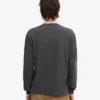 Camiseta orgánica de manga larga oversize - Gris lava