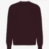 Camiseta orgánica de manga larga oversize - Rojo sangre