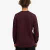 Camiseta orgánica de manga larga oversize - Rojo sangre