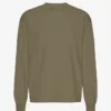 Camiseta orgánica de manga larga oversize - Verde oliva apagado