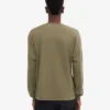 Camiseta orgánica de manga larga oversize - Verde oliva apagado