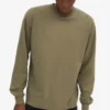 Camiseta orgánica de manga larga oversize - Verde oliva apagado