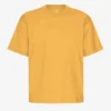 Camiseta orgánica oversize - Amarillo quemado