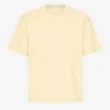 Camiseta orgánica oversize - Amarillo suave