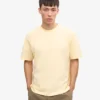 Camiseta orgánica oversize - Amarillo suave