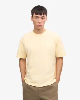 Camiseta orgánica oversize – Amarillo suave