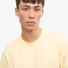 Camiseta orgánica oversize - Amarillo suave