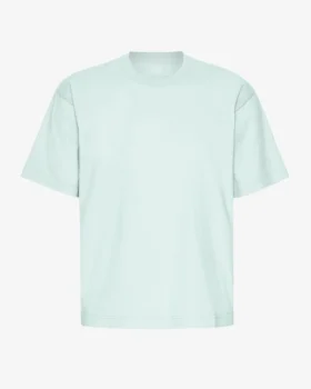Camiseta orgánica oversize - Azul aguamarina claro