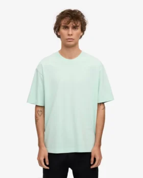 Camiseta orgánica oversize – Azul aguamarina claro