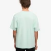 Camiseta orgánica oversize - Azul aguamarina claro