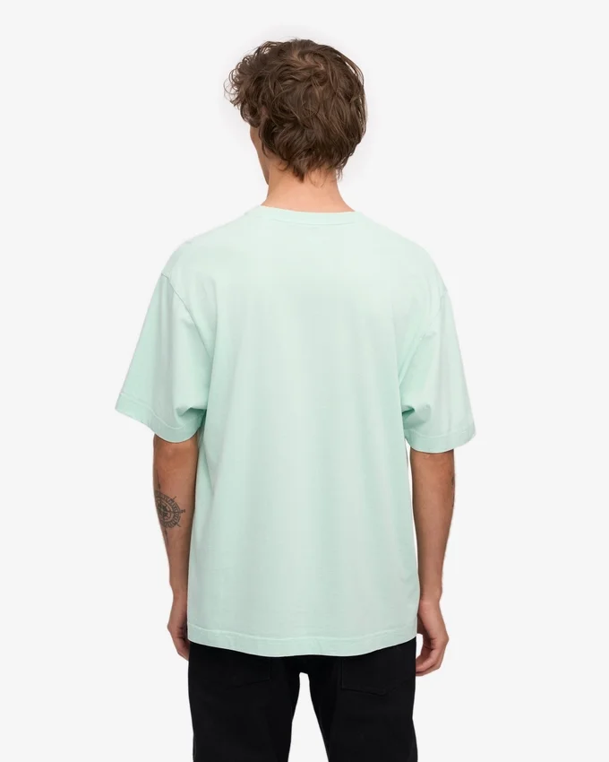 Camiseta orgánica oversize - Azul aguamarina claro