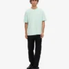 Camiseta orgánica oversize - Azul aguamarina claro