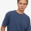 Camiseta orgánica oversize - Azul Neptuno