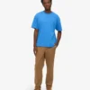 Camiseta orgánica oversize - Azul Pacífico
