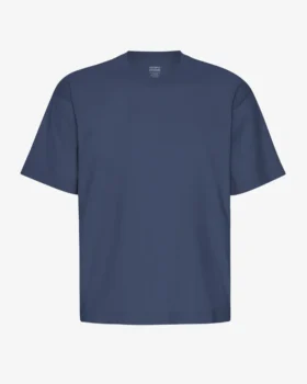 Camiseta orgánica oversize - Azul petróleo