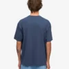 Camiseta orgánica oversize - Azul petróleo