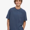 Camiseta orgánica oversize - Azul petróleo