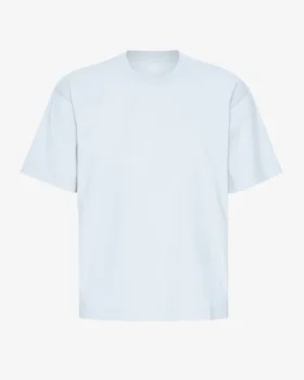 Camiseta orgánica oversize - Azul polar