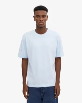 Camiseta orgánica oversize – Azul polar