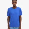 Camiseta orgánica oversize - Azul zafiro