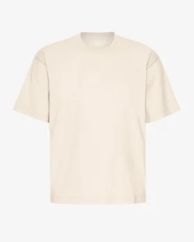 Camiseta orgánica oversize - Blanco marfil