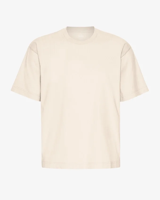 Camiseta orgánica oversize - Blanco marfil