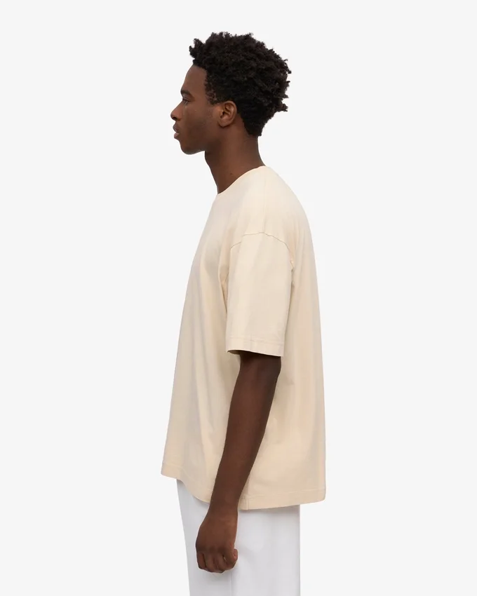 Camiseta orgánica oversize - Blanco marfil