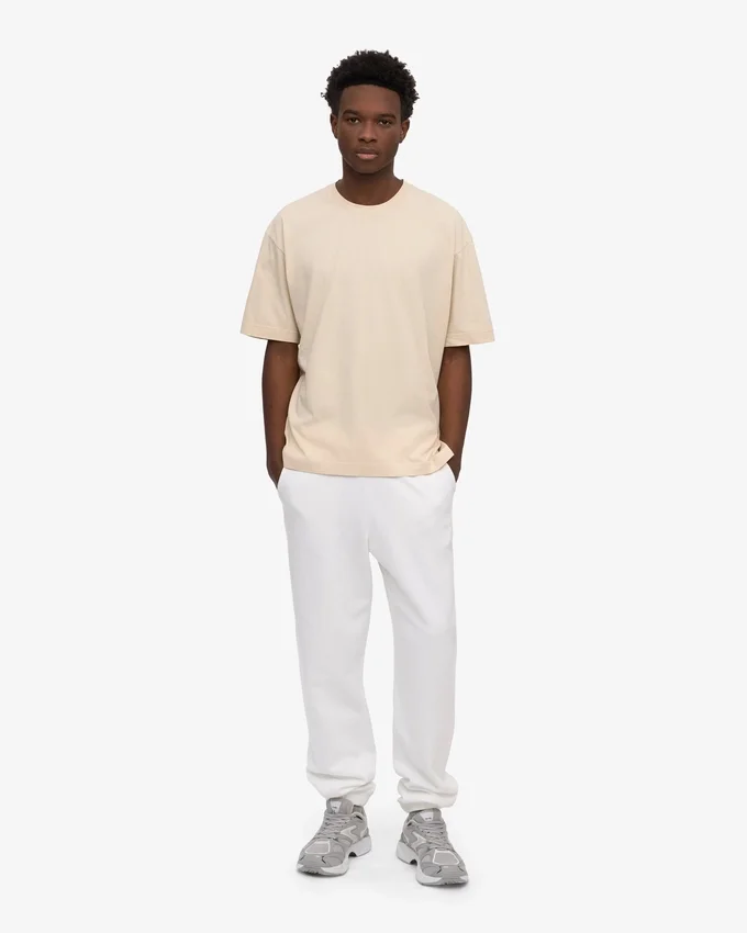 Camiseta orgánica oversize - Blanco marfil