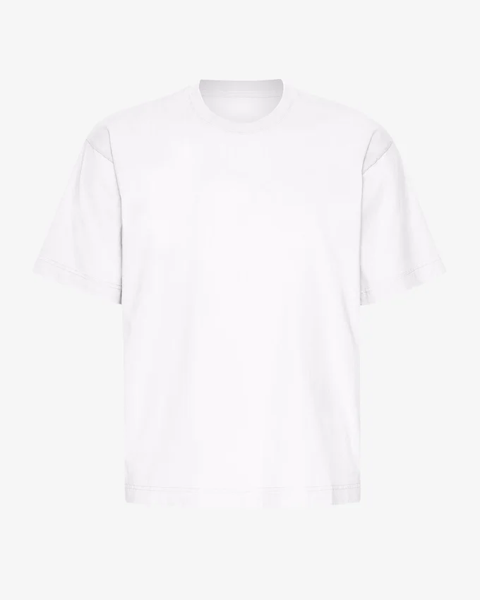 Camiseta orgánica oversize - Blanco óptico