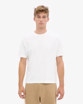 Camiseta orgánica oversize – Blanco óptico