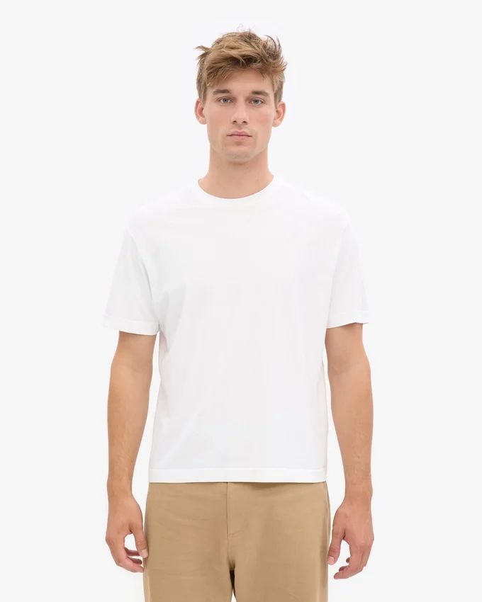 Camiseta orgánica oversize - Blanco óptico